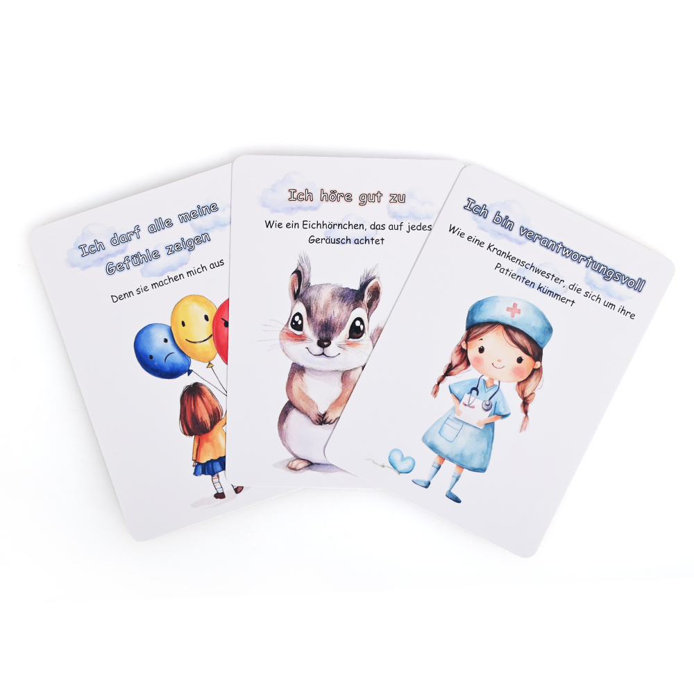 Eco-friendly card game printing service for educational brands