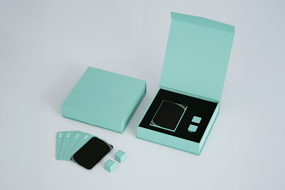 Caja de regalo magnética verde
