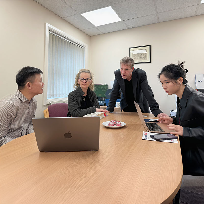 A meeting for custom luxury box request