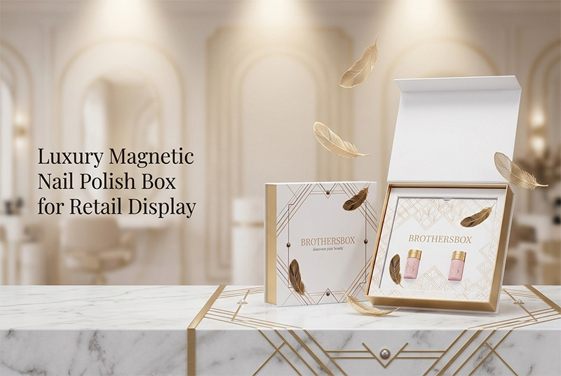 Luxury Magnetic Nail Polish Box for Retail Display