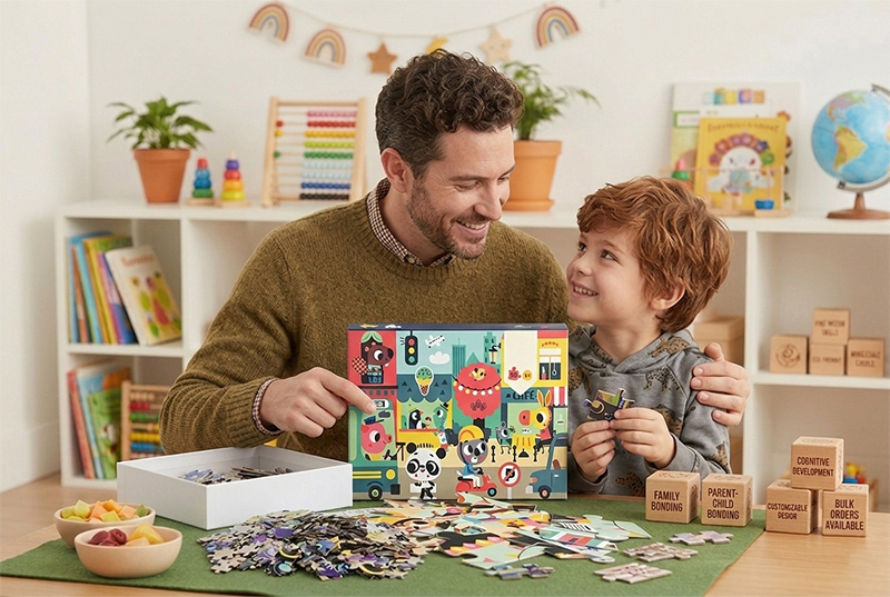 Rompecabezas educativos para niños para la diversión familiar