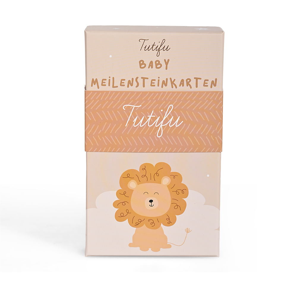 装飾的な収納ボックスにプレミアムカスタムプリントされたベビーメモリカード。