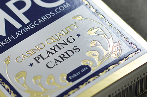 Elevate designs with premium foil stamping. As a card game printing factory, we offer gold, silver and laser foils for custom playing cards. Get a quote!