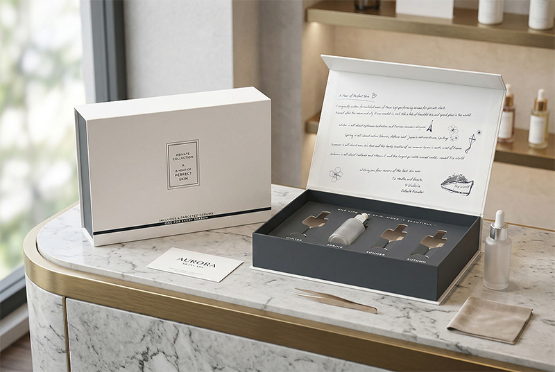 Premium Magnetic Serum Box for Luxury Skincare Branding