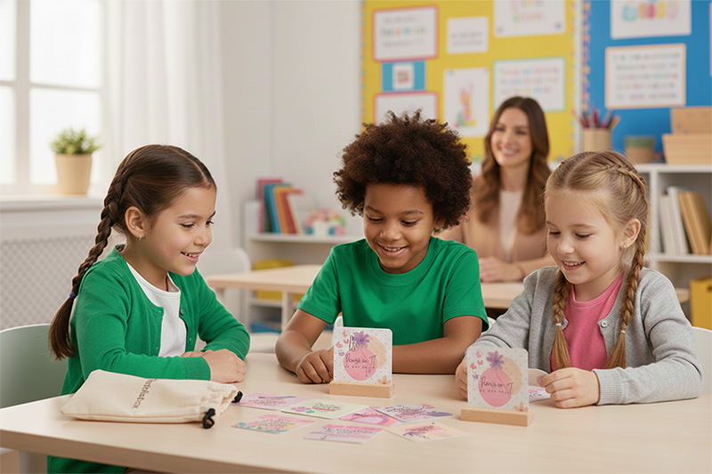 بطاقات تأكيد تعليمية مخصصة للمدارس