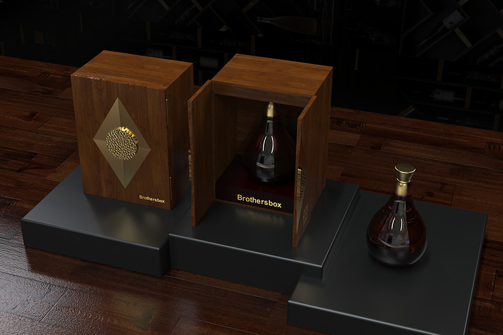 wood case for wine