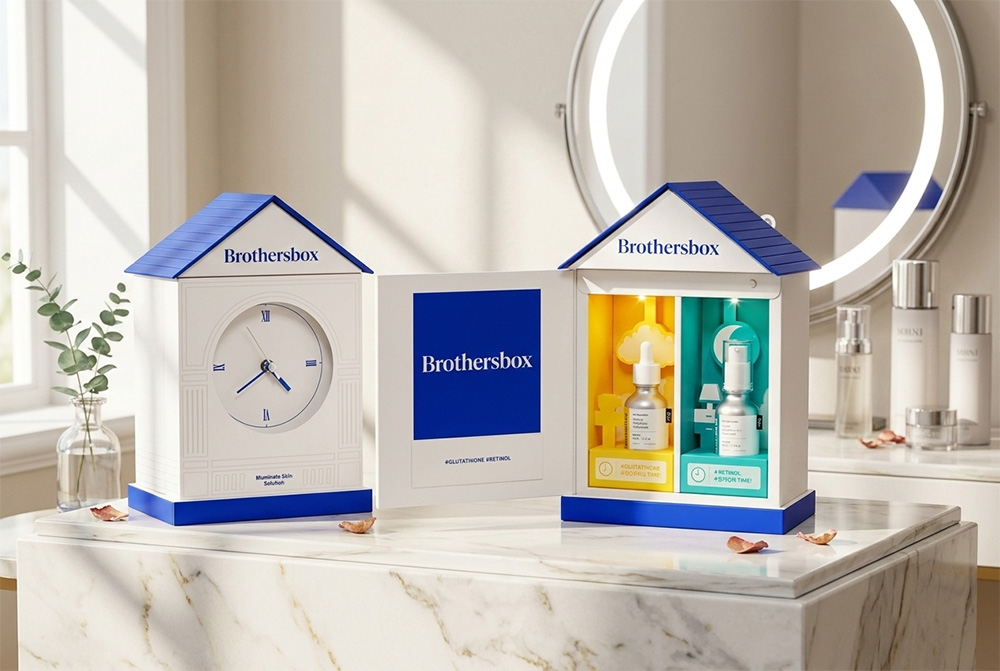 Day & Night Serum House Clock Skincare Gift Set