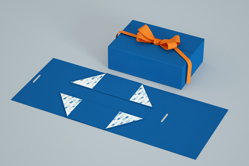 Caja de regalo de correo azul