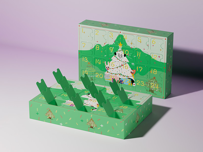 Weihnachts-Countdown-Box