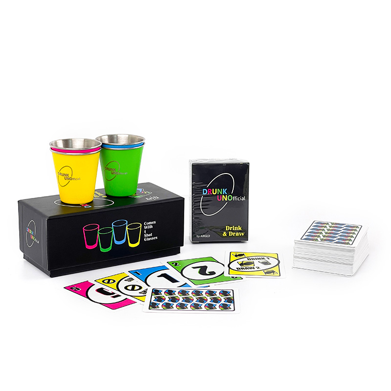 Brothersbox juegos de mesa personalizados para fiestas de adultos, con vasos para tragos.