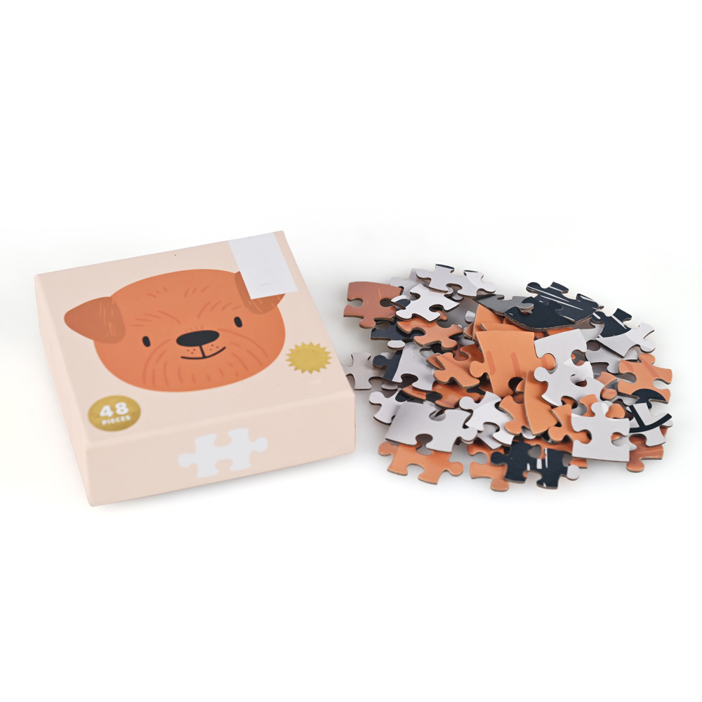 Puzzles de animales con forma personalizada al por mayor para regalo infantil