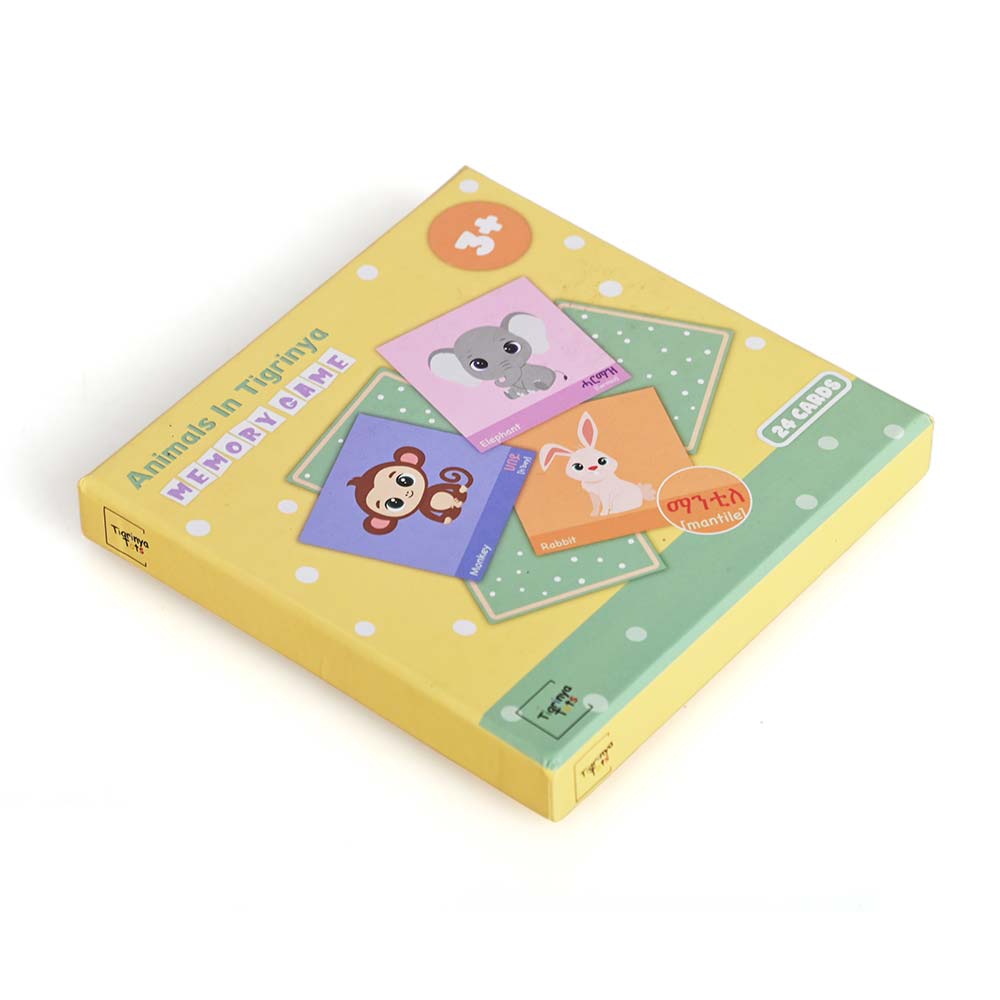 Design de caixa de presente rígida de duas peças para embalagem de jogo de cartas educacional premium.