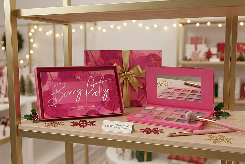 Chic Rectangular Palette Box for Holiday Gift Sets