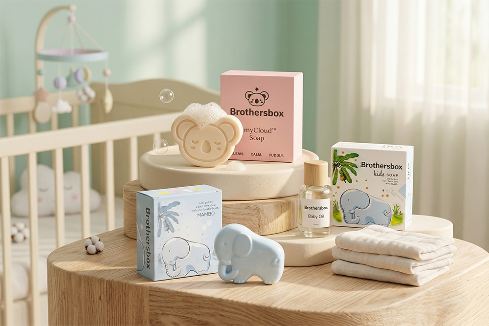 baby care soap box