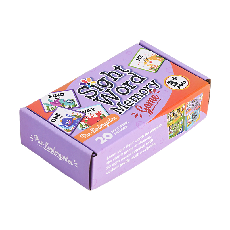 High-quality cardboard packaging for kids educational board games