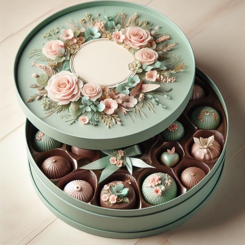 Valentine's Day Chocolate Box with Insert Tray