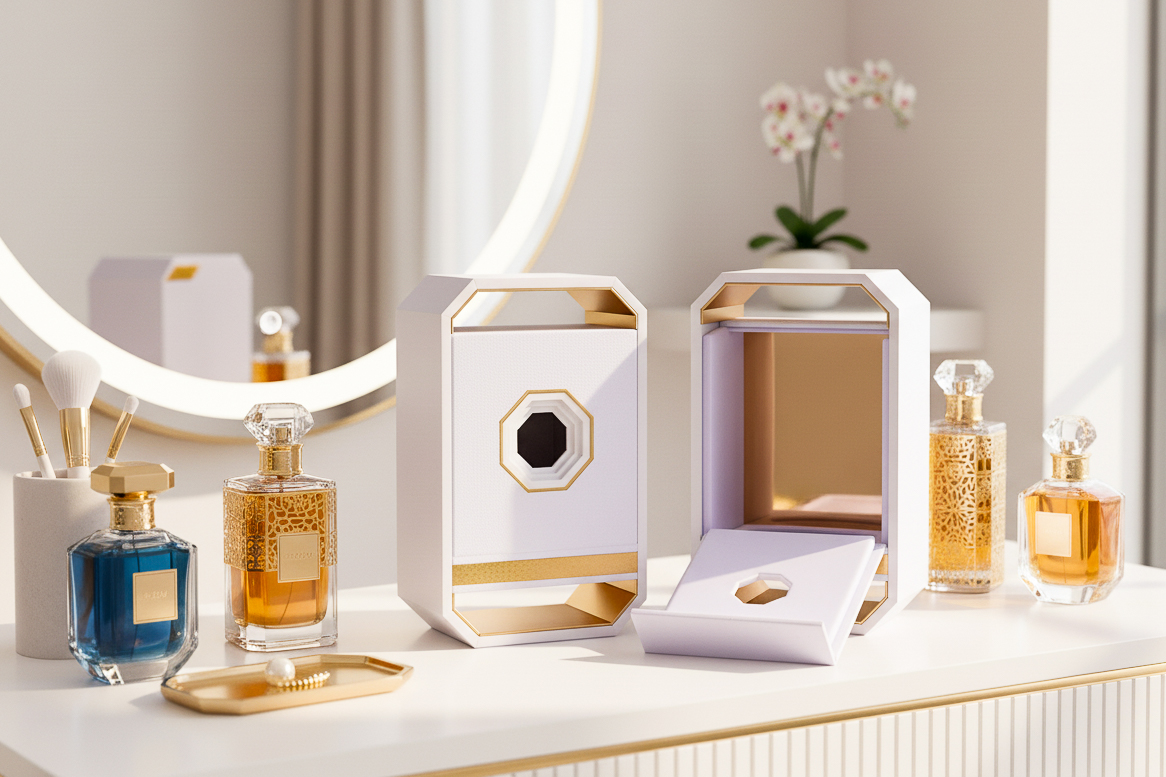 perfume white box