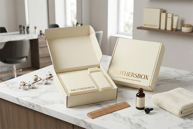 Minimalist Hair Care Gift Box for Retail & Salons