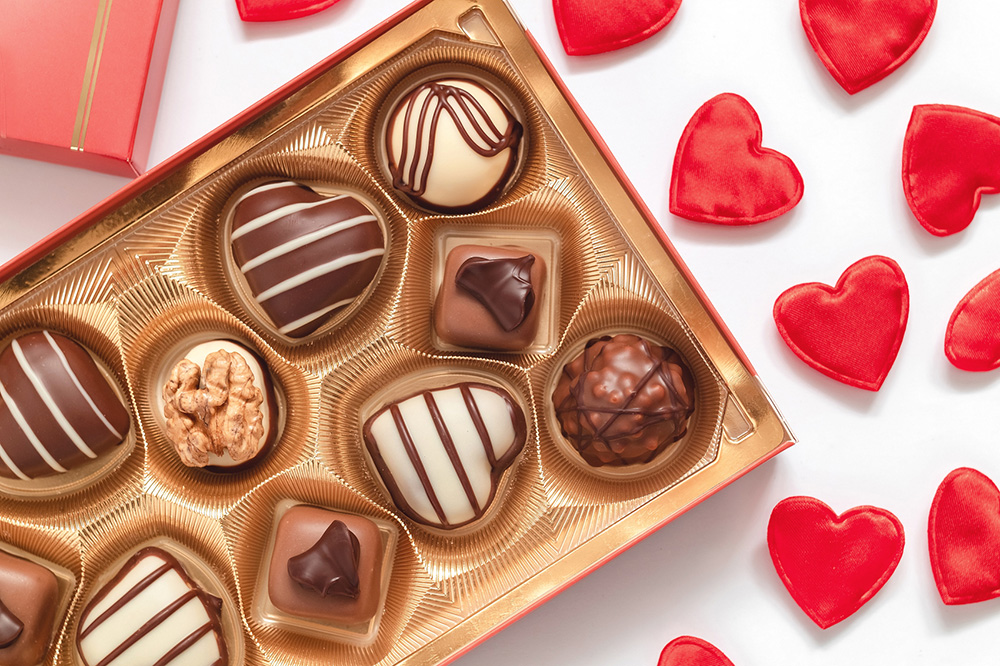 Valentine's Day chocolate box