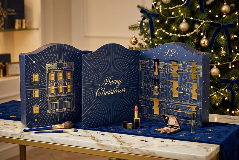 Custom Makeup Advent Calendars for Holiday Brand Promos