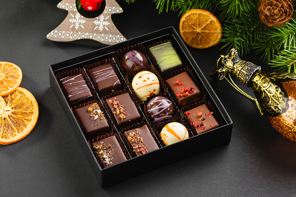 chocolate box for Christmas
