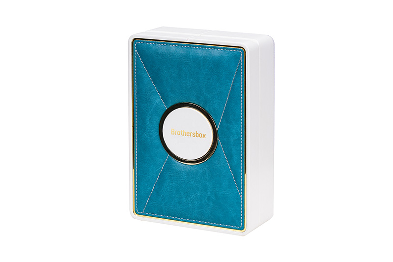 Caixa de perfume de couro