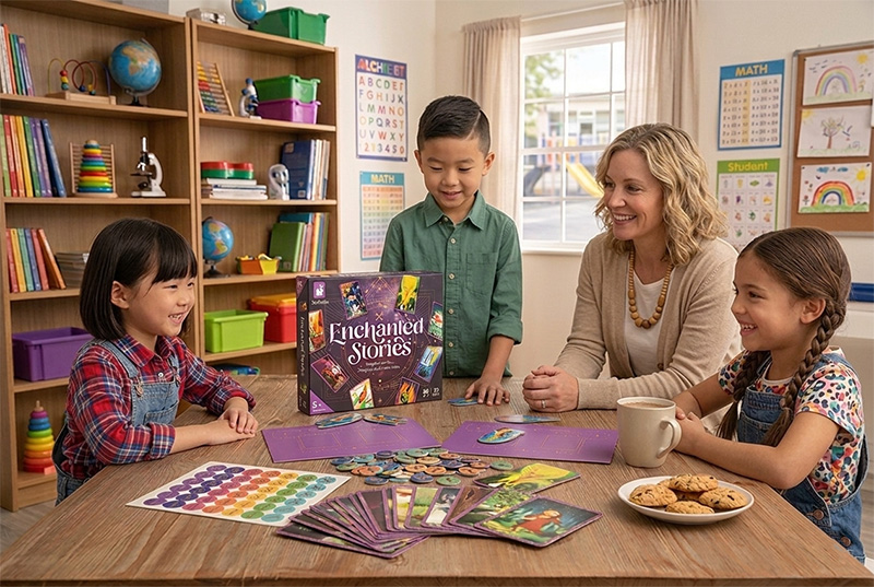 تواصل من خلال القصص: لعبة عائلية غير تنافسية