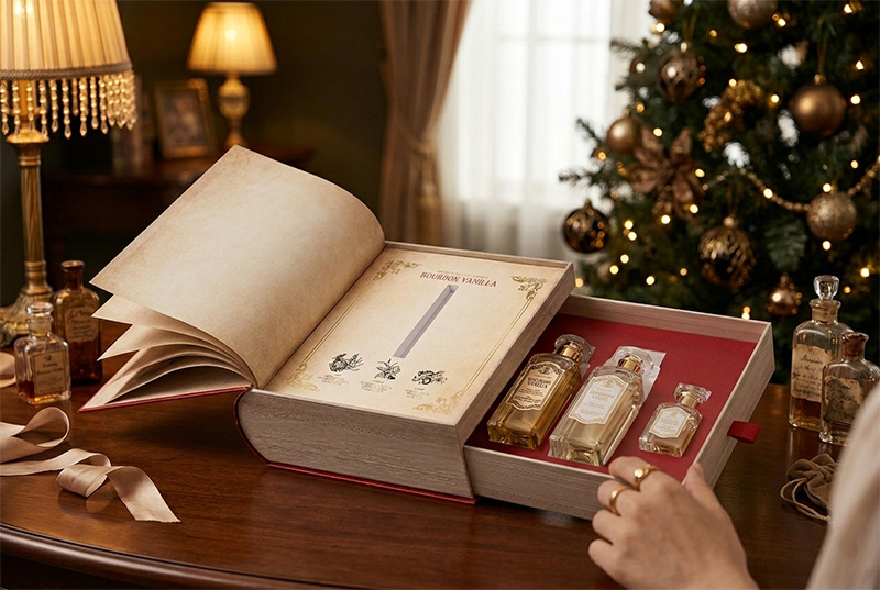 Custom Book Perfume Box for Holiday Gift Sets