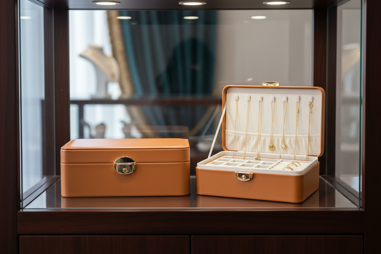 custom leather jewelry box