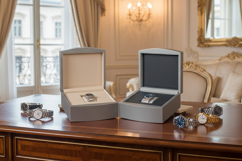 luxury wooden watch display case