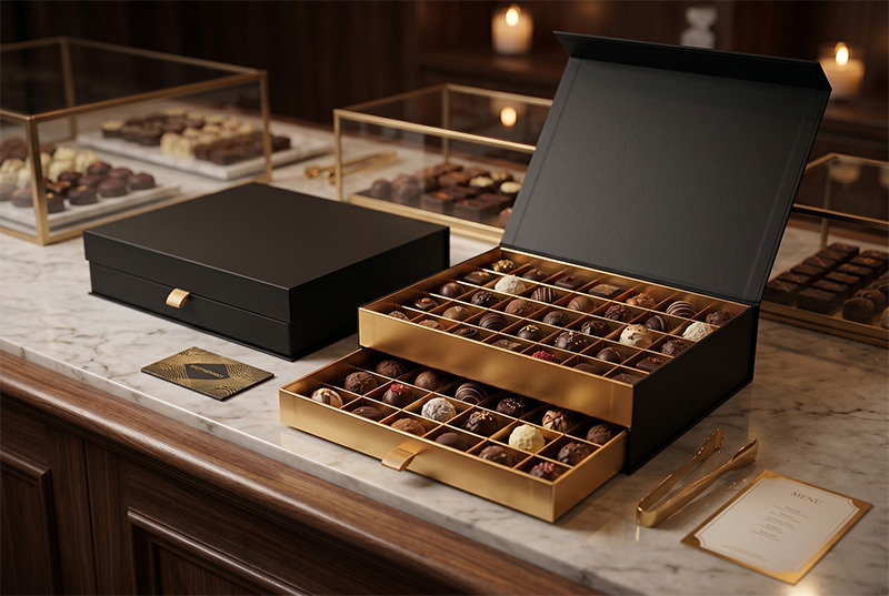 Luxury Double-Layer Chocolate Box | Custom Packaging