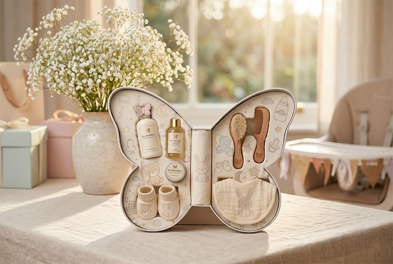 Butterfly Baby Box for Retail & Shower Gifts