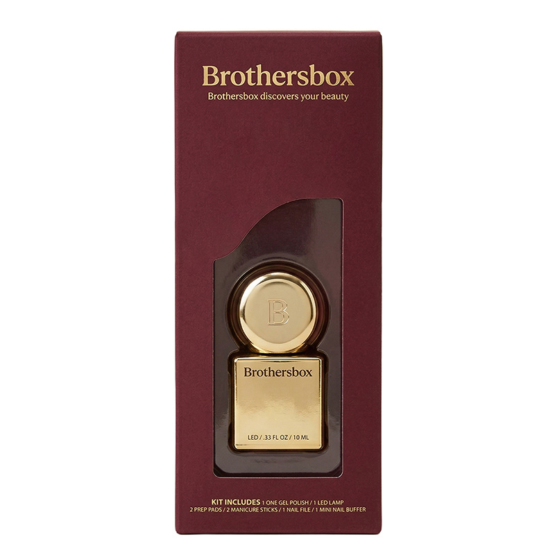 Coffret cadeau cosmétique de luxe personnalisé pour emballage de vernis à ongles avec fenêtre d'affichage claire.