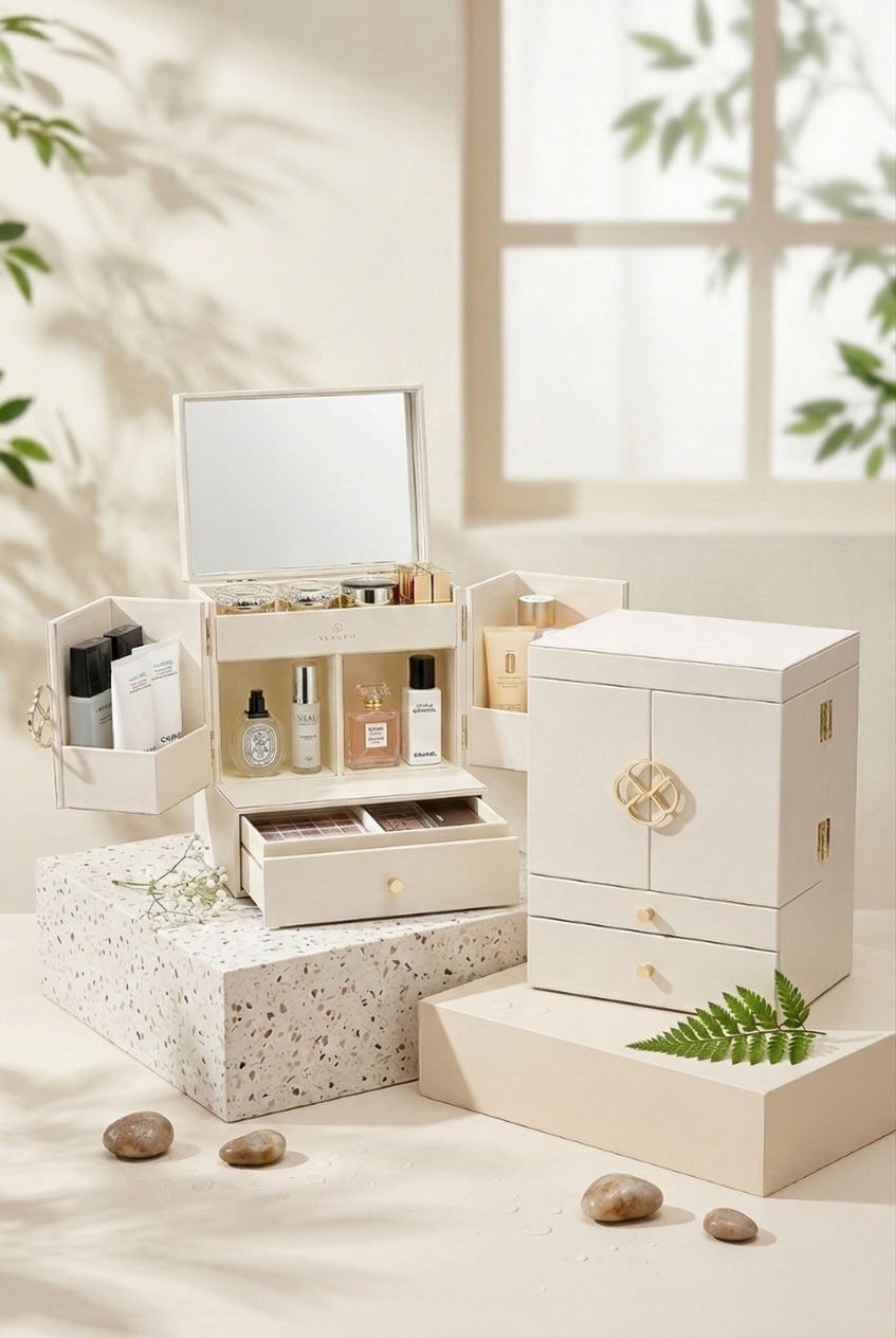 Wooden Cosmetics Storage Box