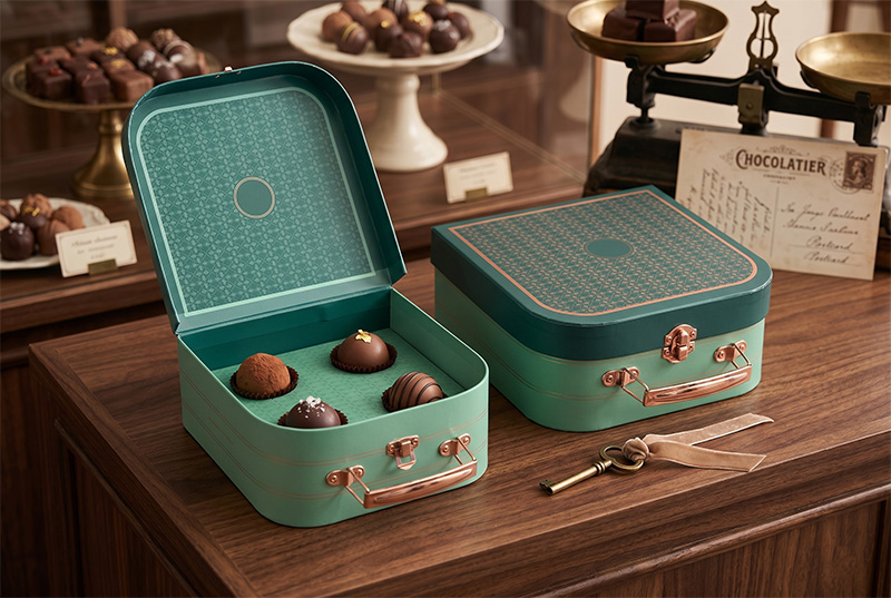 Vintage Suitcase Chocolate Box | One-Stop Solution