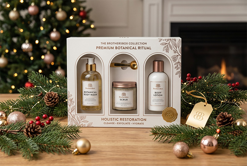 Unique Arched Window Boxes for Holiday Lotion Sets