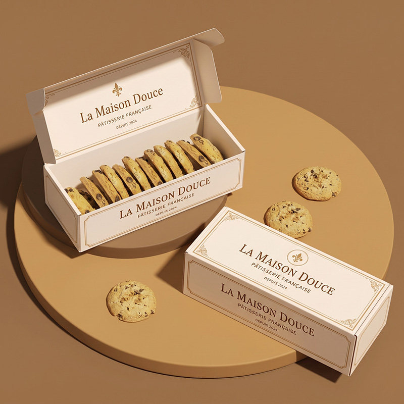 Premium cookie shipping boxes with food-grade greaseproof paper lining