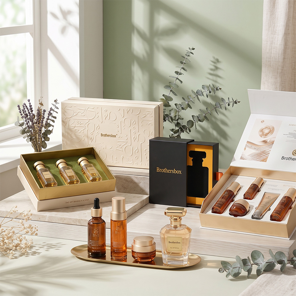 Different types of cosmetic gift boxes