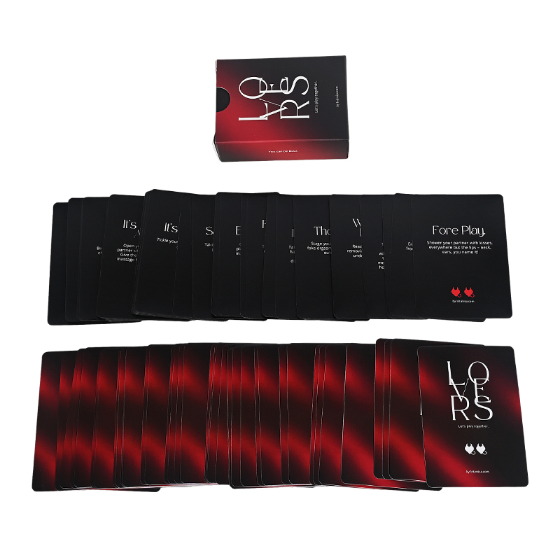 カスタムボックス付きのロマンチックなプロンプトカードのフルデッキ