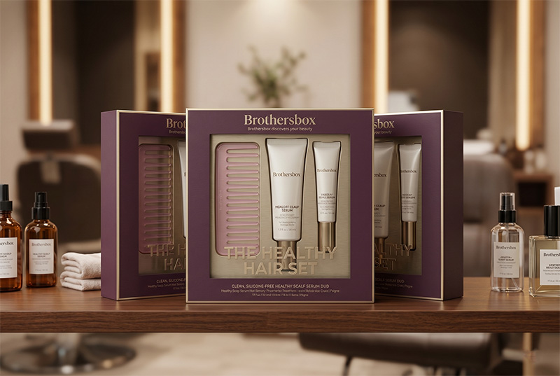 Retail Hair Care Box with Display Window