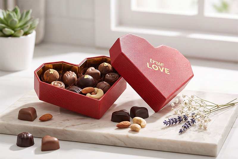 Heart Shaped Chocolate Gift Box