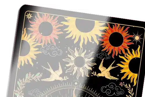 Professional lamination is suitable for custom playing cards, adding durability and water resistance to prevent cracking. 