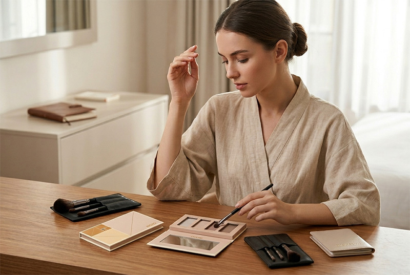 Portable Magnetic Makeup Palette Boxes for Travel Use