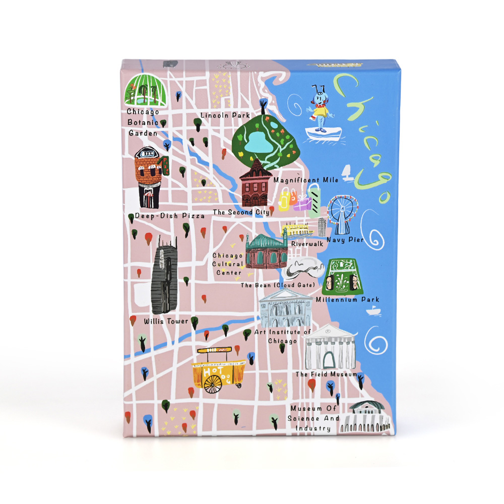 鮮やかなオフセット印刷を使用した精密ダイカットカスタムジグソーパズルのピース。