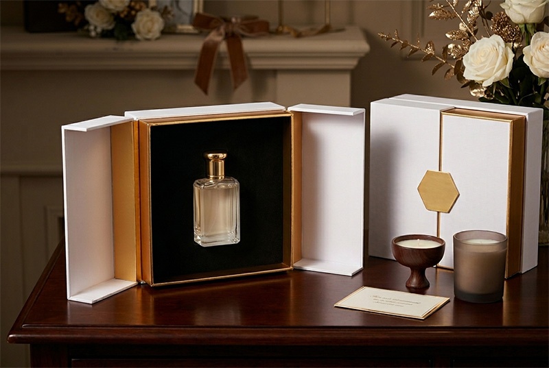 Custom Double-door Perfume Boxes for Premium Gifting